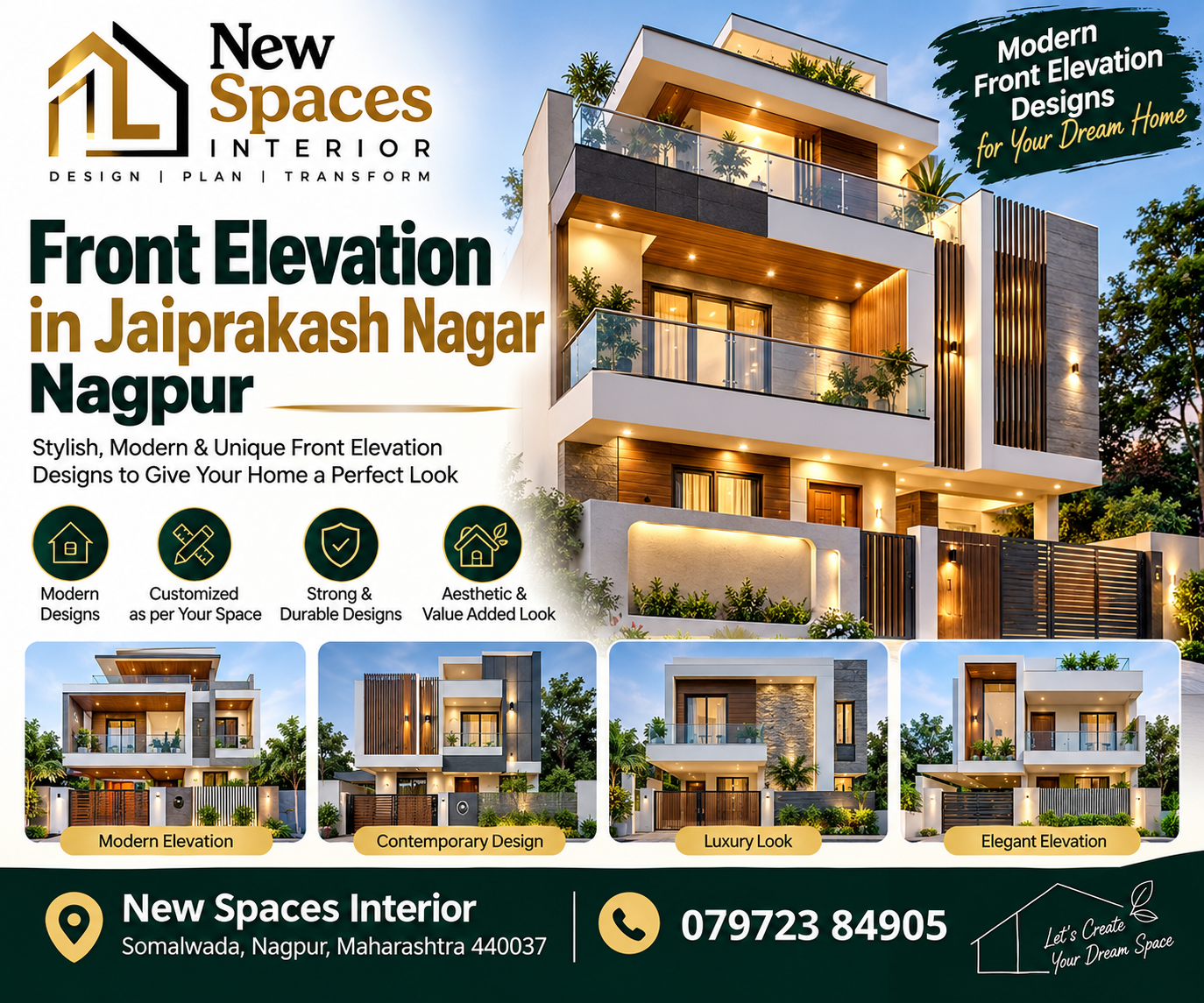 Front Elevation in Jaiprakash Nagar Nagpur