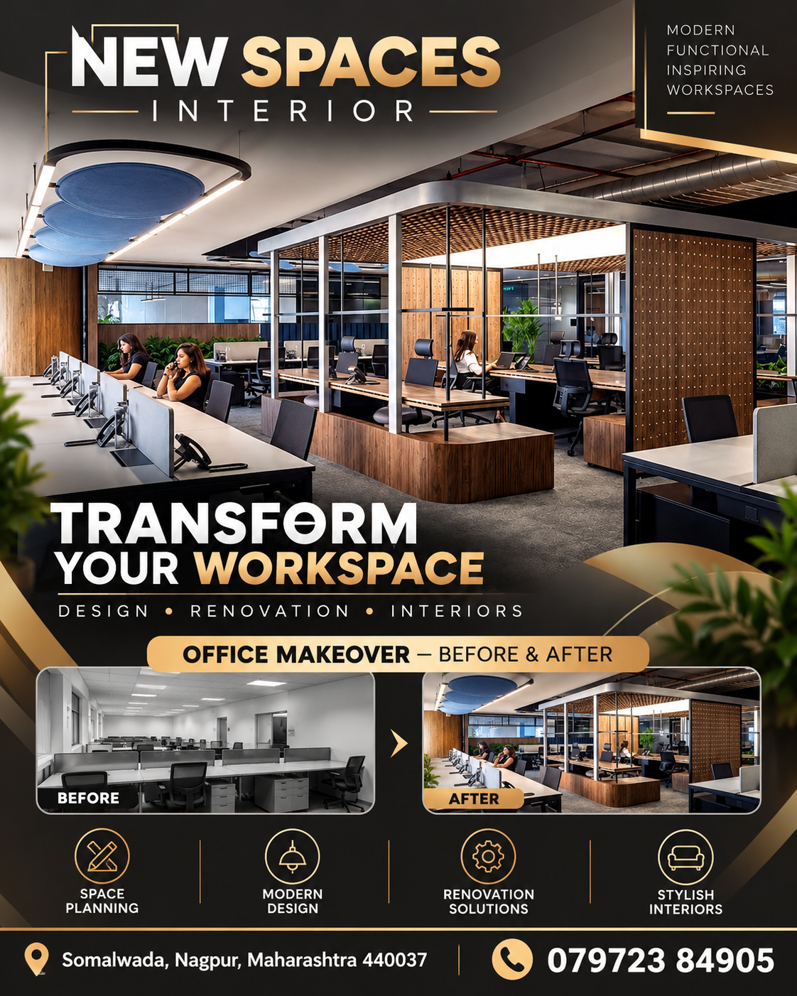 Commercial Interior Designer in Beltarodi Nagpur